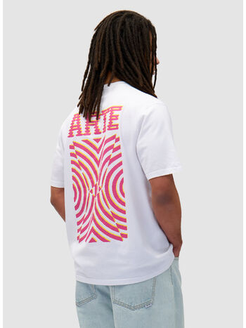 T-SHIRT GRAPHIC PRINT, WHITE, small