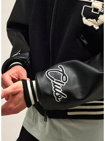 GIUBBOTTO LETTERMAN, BLACK, small