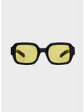 130 SOLID BLACK / SOLID YELLOW LENS