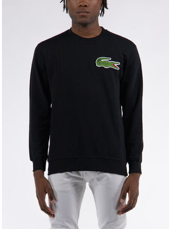 FELPA CREW LOGO, BLACK, small