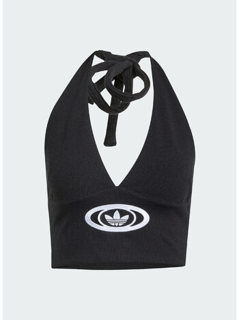 TOP CAMPUS 2000 CON SCOLLO A V, BLACK, small