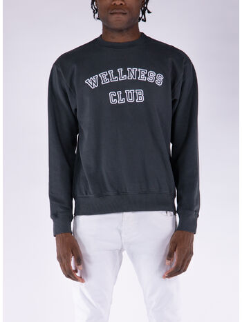 FELPA GIROCOLLO WELLNESS CLUB, Faded Black, small