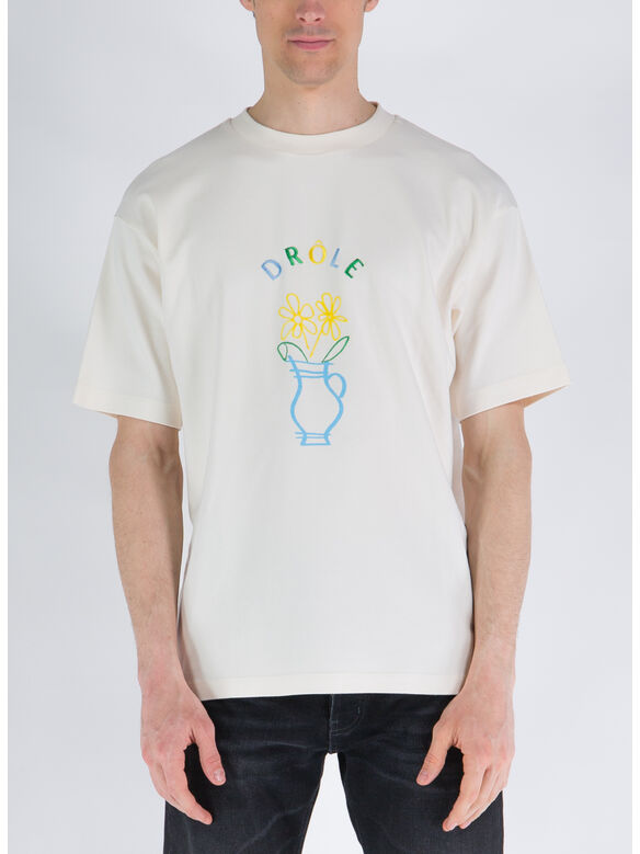 T-SHIRT POT DE FLEURS, CM CREAM, medium