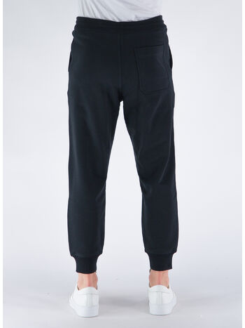 PANTALONE ORGANIC COTTON TERRY CUFFED, BLACK, small