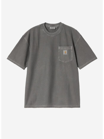 T-SHIRT LOOSE POCKET, 89GD Black, garment dyed, small