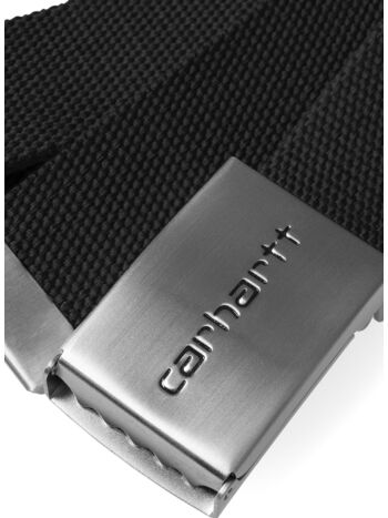 CINTURA CLIP BELT CHROME, 89XX BLACK, small