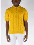 POLO IN MAGLIA TRECCIATO, YL YELLOW, thumb