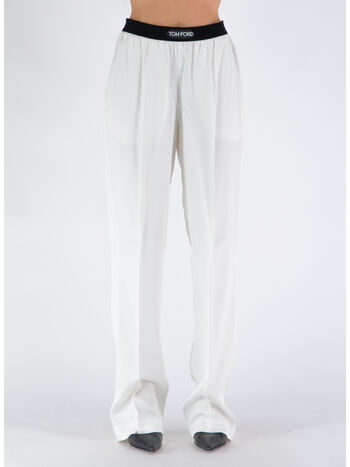 PANTALONE SOFT FLUID TWILL, AW003 CHALK, small