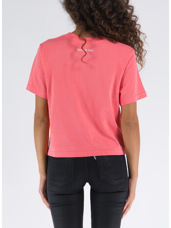 T-SHIRT BE NICE CROPPED, STRAWBERRY STRAWBERRY / WHITE, small