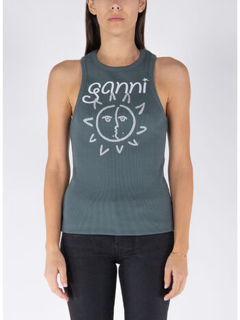 TANK TOP GRAPHIC RIB SUN, 490 VOLCANIC ASH, small
