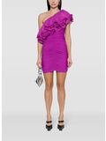 ABITO CHIFFON ASYMMETRIC, 18-3250 PURPLE CACTUS FLOWER, thumb