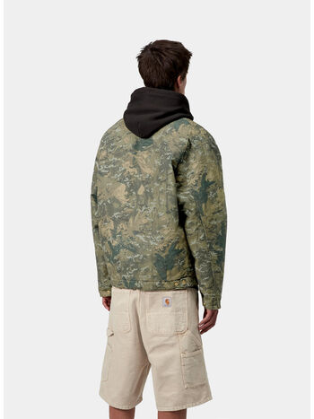 GIUBBOTTO OG DETROIT, 3BL06 CAMO COMBI GREEN/BLACK STONE WASHED, small