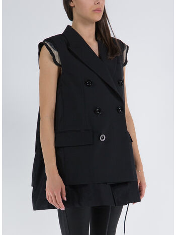 GIACCA SUITING MIX VEST, , small