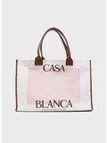 BORSA LARGE CASA TOTE, 01 BROWN / PALE PINK, thumb