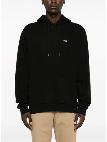 FELPA HOODIE ABSTRACT, BLACK, small