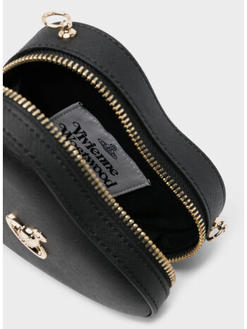 BORSA MINI SAFFIANO HEART, N401 BLACK, small