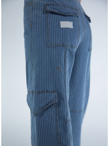 JEANS LIGHT STRIPE DENIM, 566 MID BLUE STONE, small
