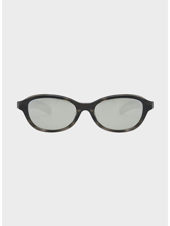 OCCHIALE PRIEST, 197 GREY HAVANA / SILVER REFLECTIVE LENS, medium