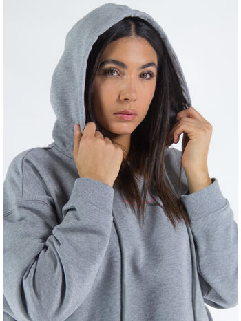 FELPA STELLA 2001 PRINT CON CAPPUCCIO, , small