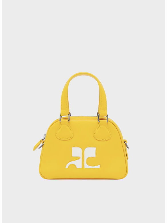 BORSA MINI LEATHER BOWLING, 2057 OCRE, medium