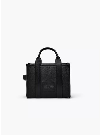 BORSA THE LEATHER SMALL TOTE, 001 BLACK, small