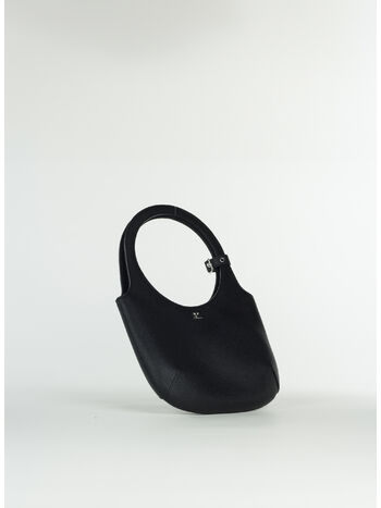 BORSA HOLY GRAINED LEATHER, 9999 BLACK, small