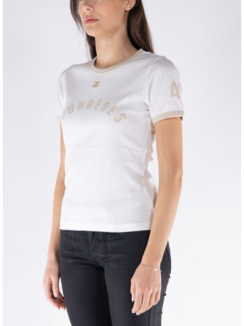 T-SHIRT CONTRAST PRINTED, B086 WHITE, small