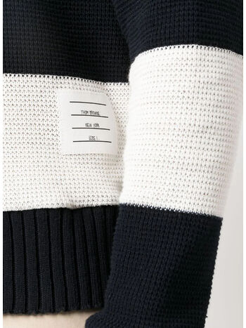 MAGLIONE POLO RUGBY STRIPE, 415 NAVY, small