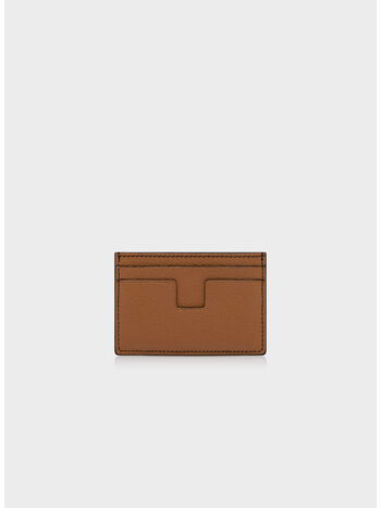 PORTACARTE TWO TON TLINE CLASSIC CARD HOLDER, 3BJ02 CHOCOLATE, small