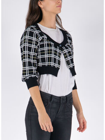CARDIGAN CROPPED CHECK, CHN99, small