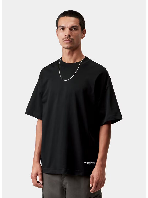 T-SHIRT CHAPTER SCRIPT, 0D2XX BLACK/WHITE, large