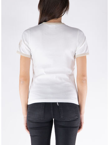 T-SHIRT CONTRAST PRINTED, B086 WHITE, small