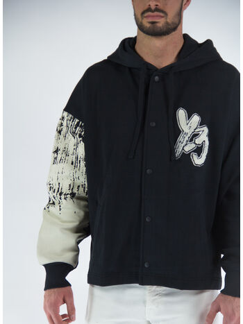 FELPA GFX LOGO FT HDY, BLACK/CWHITE, small