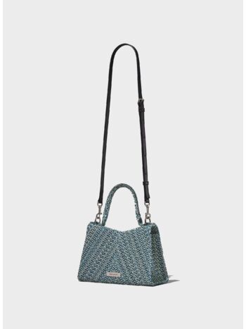 BORSA TOP HANDLE THE WASHED MONOGRAM DENIM ST. MARC, 473 SUN FADED DENIM, small