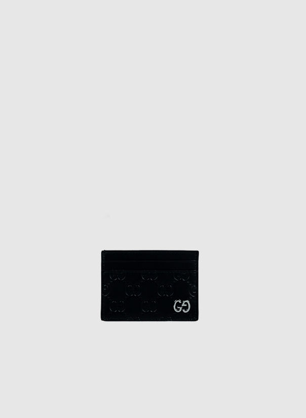 PORTACARTE IN PELLE GUCCI SIGNATURE, 1000NERO, large