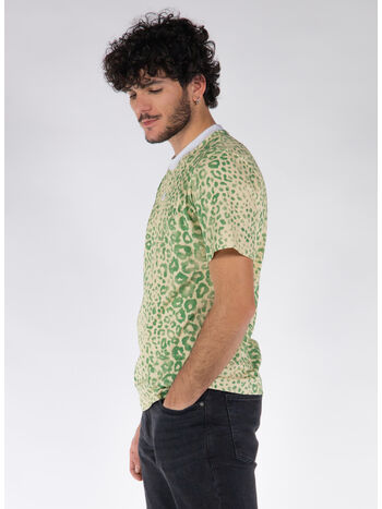 T-SHIRT ORIGINAL, 1670 GREEN LEOPARD, small
