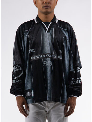 T-SHIRT SOCCER V NECK, BLK0001 BLACK, small