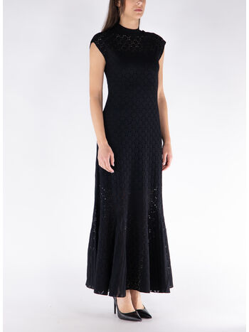 ABITO MIDI A-LINE BODYCON, 10 BLACK, small
