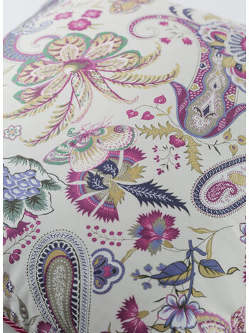 CUSCINO IN COTONE CON STAMPA PAISLEY, 800 BEIGE, small