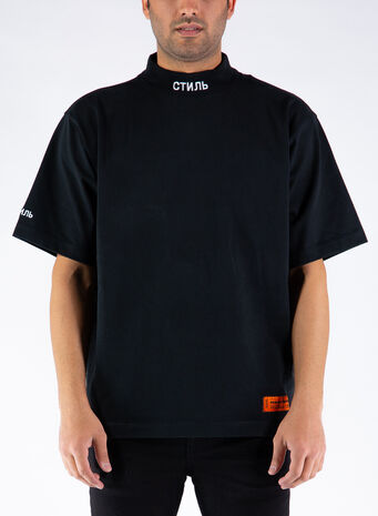 T-SHIRT TURTLENECK CTNMB, 1001BLACKWHITE, small