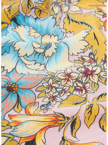 CAMICIA IN CR&Ecirc;PE DE CHINE CON STAMPA PIAZZATA, X0875 VIOLA, small