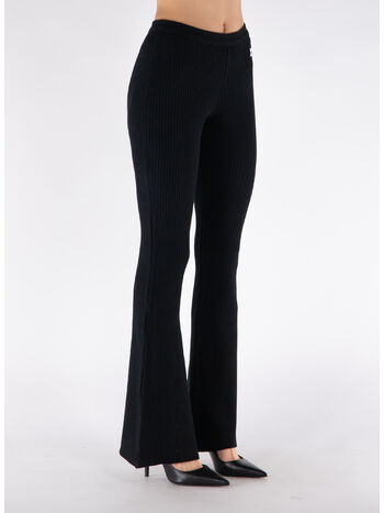PANTALONE REEDITION RIB KNIT, 9999 BLACK, small