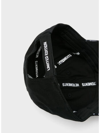 CAPPELLO ICONIC LOGO UNISEX, BLACK, small