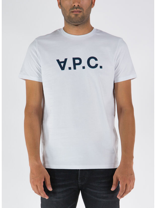 T-SHIRT VPC BLANC, IAK DARK NAVY, large