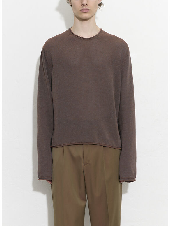 MAGLIONE RIGID POPOVER, Cangiante Copper Tech Cotton, medium