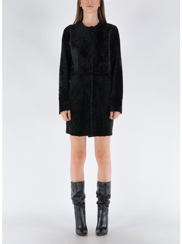 CAPPOTTO SHEARLING, 800 BLACK, medium