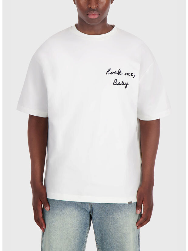 T-SHIRT BEIRON, OFF-WHITE, large