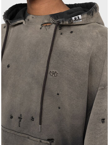 FELPA HOODIE SUN FADED, BLACK, small