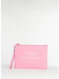 POCHETTE LARGE IN PELLE, 666 PETAL PINK, thumb