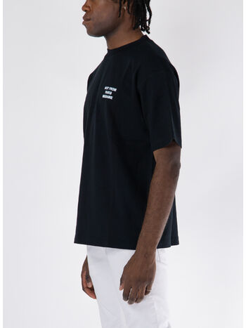 T-SHIRT SLOGAN, BL BLACK, small